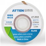 Το ATTEN AT-2515 Soldering Wick είναι απορροφητικό σύρμα κόλλησης ταινία χαλκού αποκόλλησης 2.5mm.   